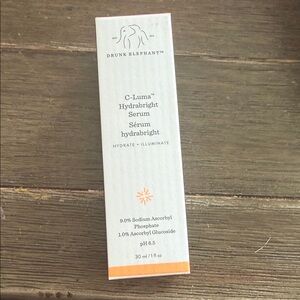 Drunk Elephant C-Luma Hydrabrigh t Serum - White & Orange